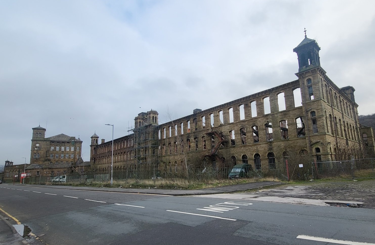 Derelict mill buildings