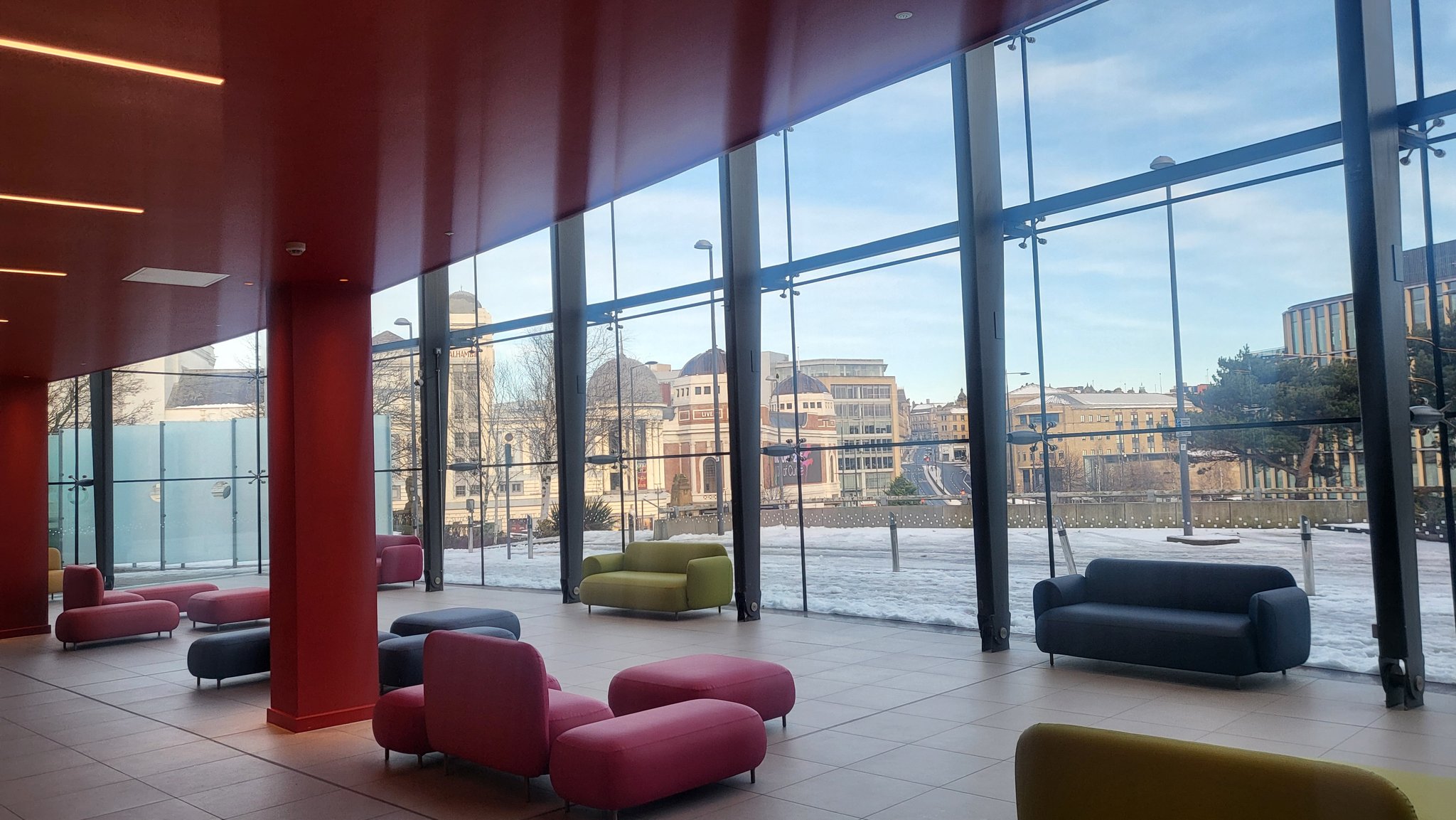 In the foyer of the National Science and Media Museum in Bradford